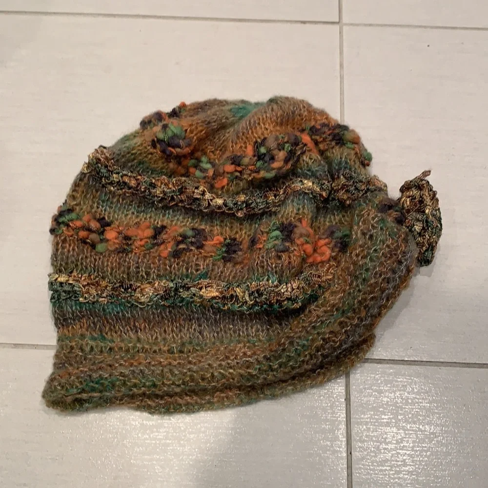 KNITTED BY ME🌺OOAK🌺Handmade Cardigan with Hat - Picture 15 of 17